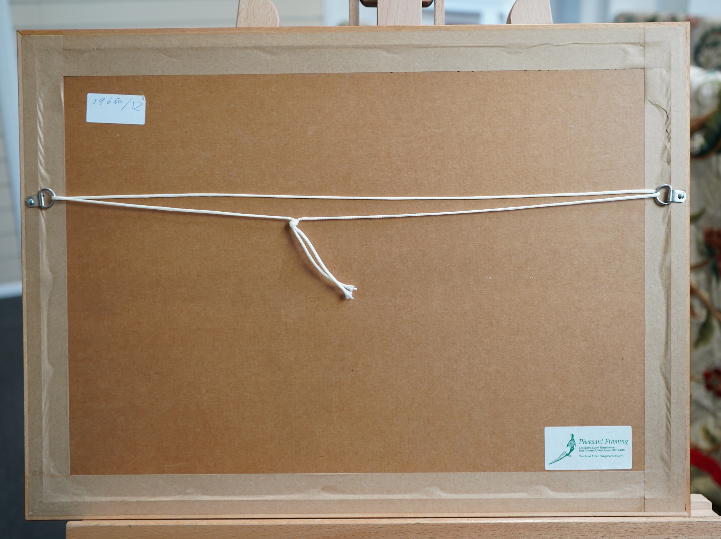 After Aegidius Sadeler the Elder, Flemish 1570–1629, 'River Landscape with Farmhouse and Pilgrims'